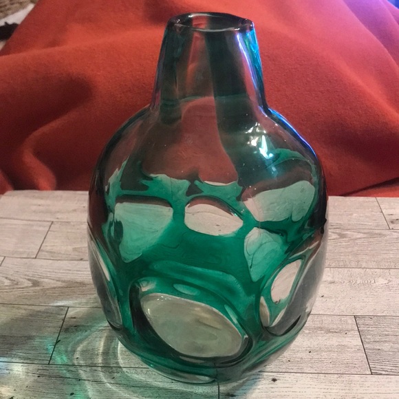Estate find!!! Green Bubble Barvaria Germany Pasco vaseBEAUTIFUL!!!! YOUNIQUE - Picture 1 of 5